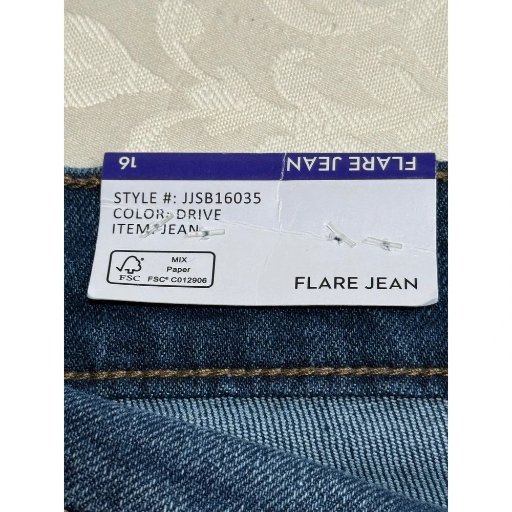 Jessica Simpson Women's High Rise Flare Jeans‎ Dark Wash Size 16 Capsule Stretch